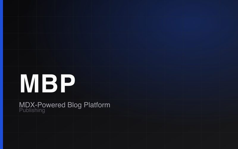 MDX-Powered Blog Platform